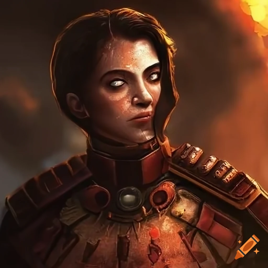 concept art of a defender of humanity
