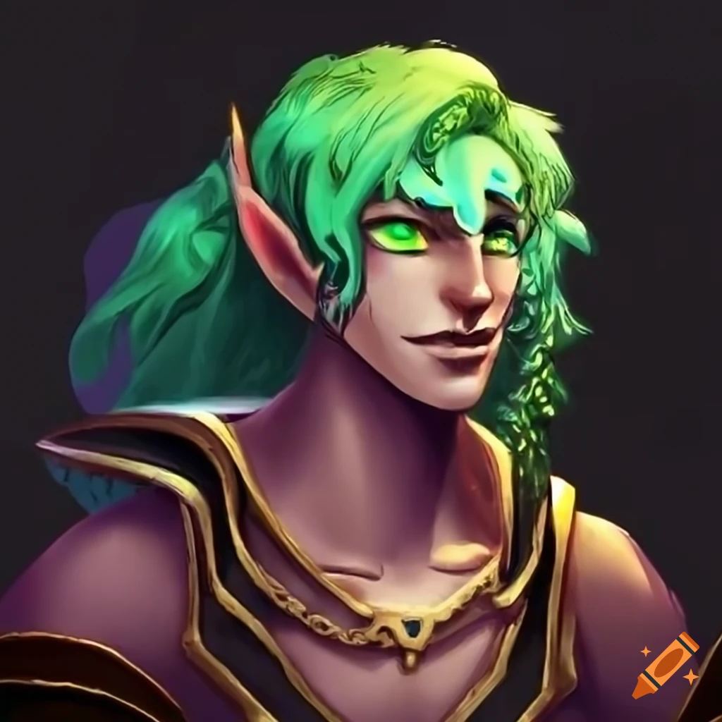 illustration of Eledh, the mischievous god