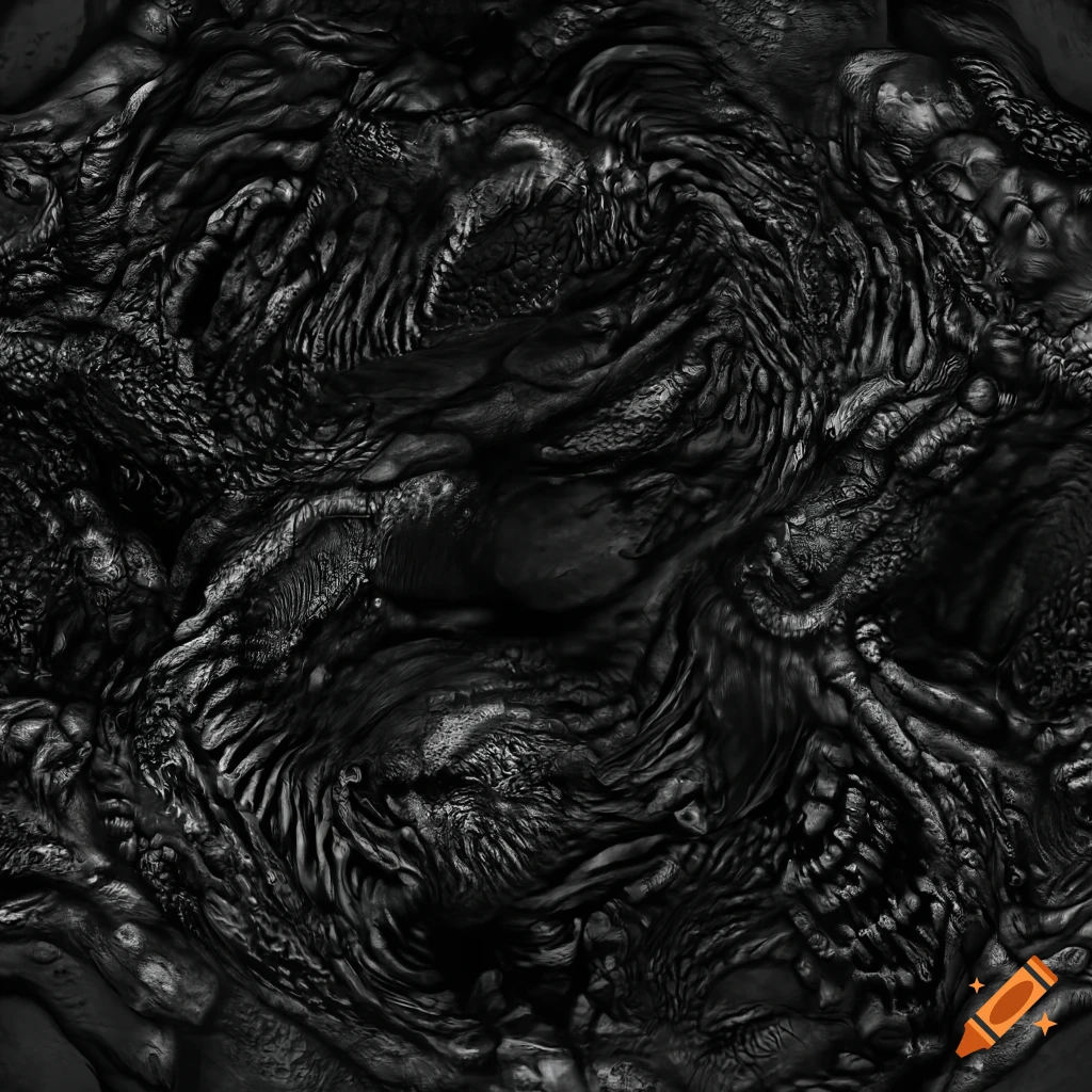 seamless black and white creature texture