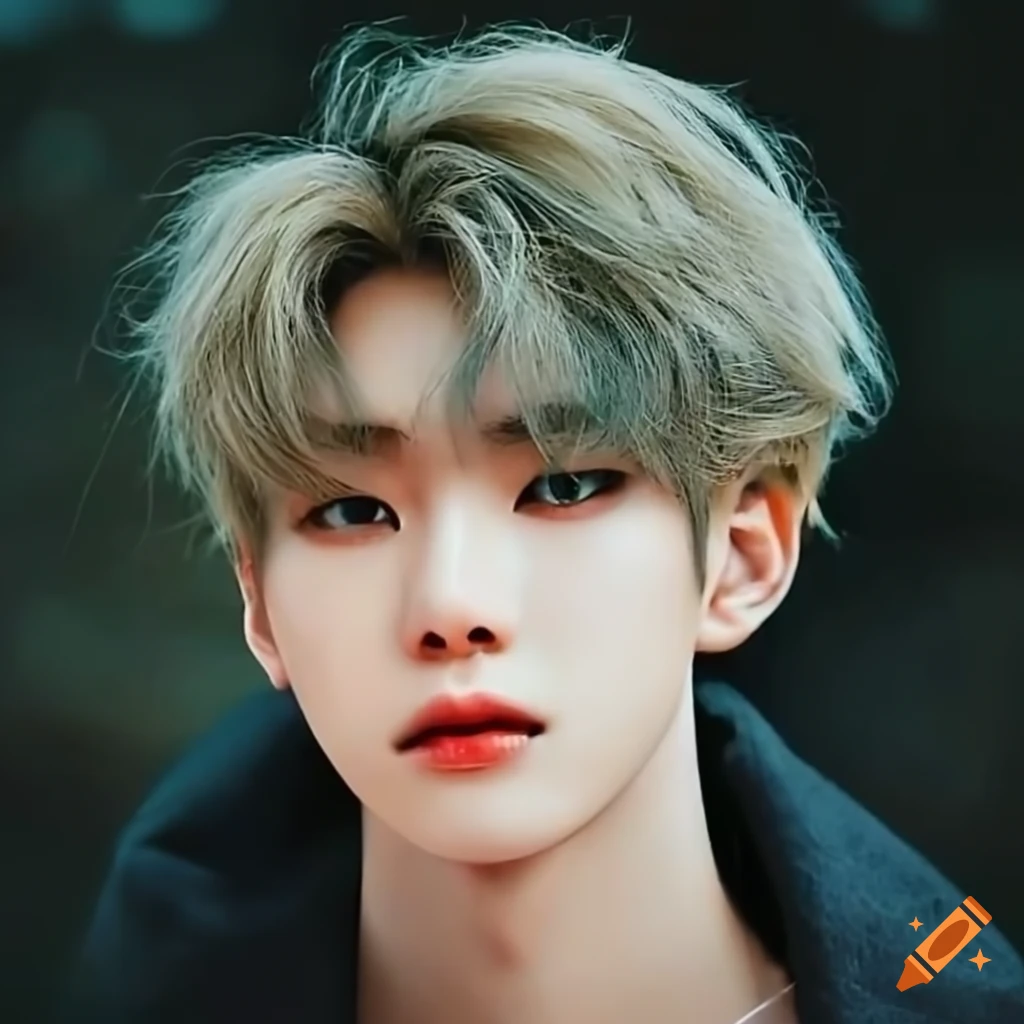 Portrait of a young man with green eyes and blonde hair on Craiyon