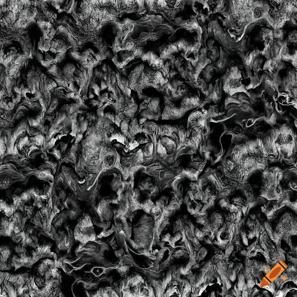 seamless black and white creature texture