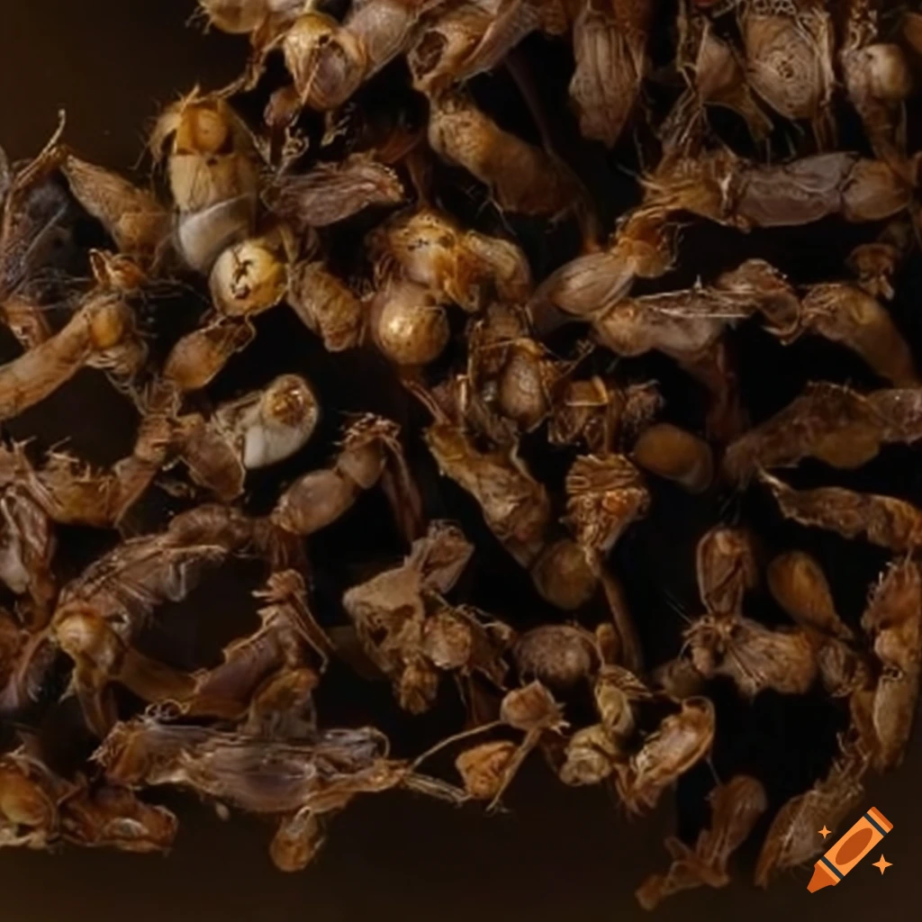 Pack of dried wasps on Craiyon