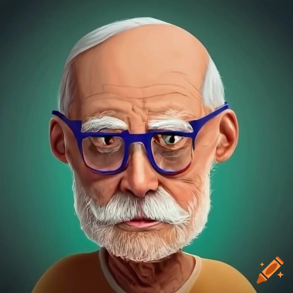 avatar of an old man facing the camera