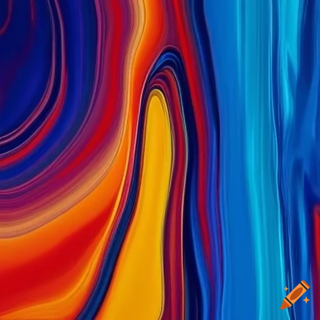 abstract art with colorful lines