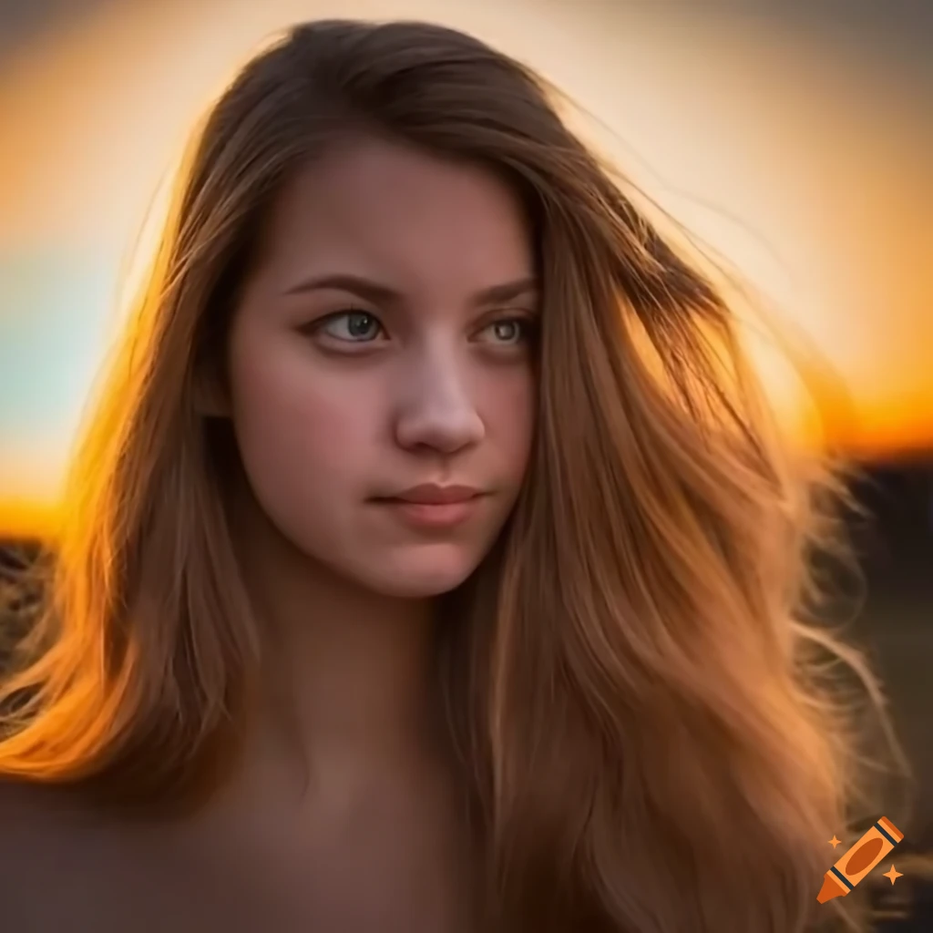 photo of a beautiful woman during golden hour