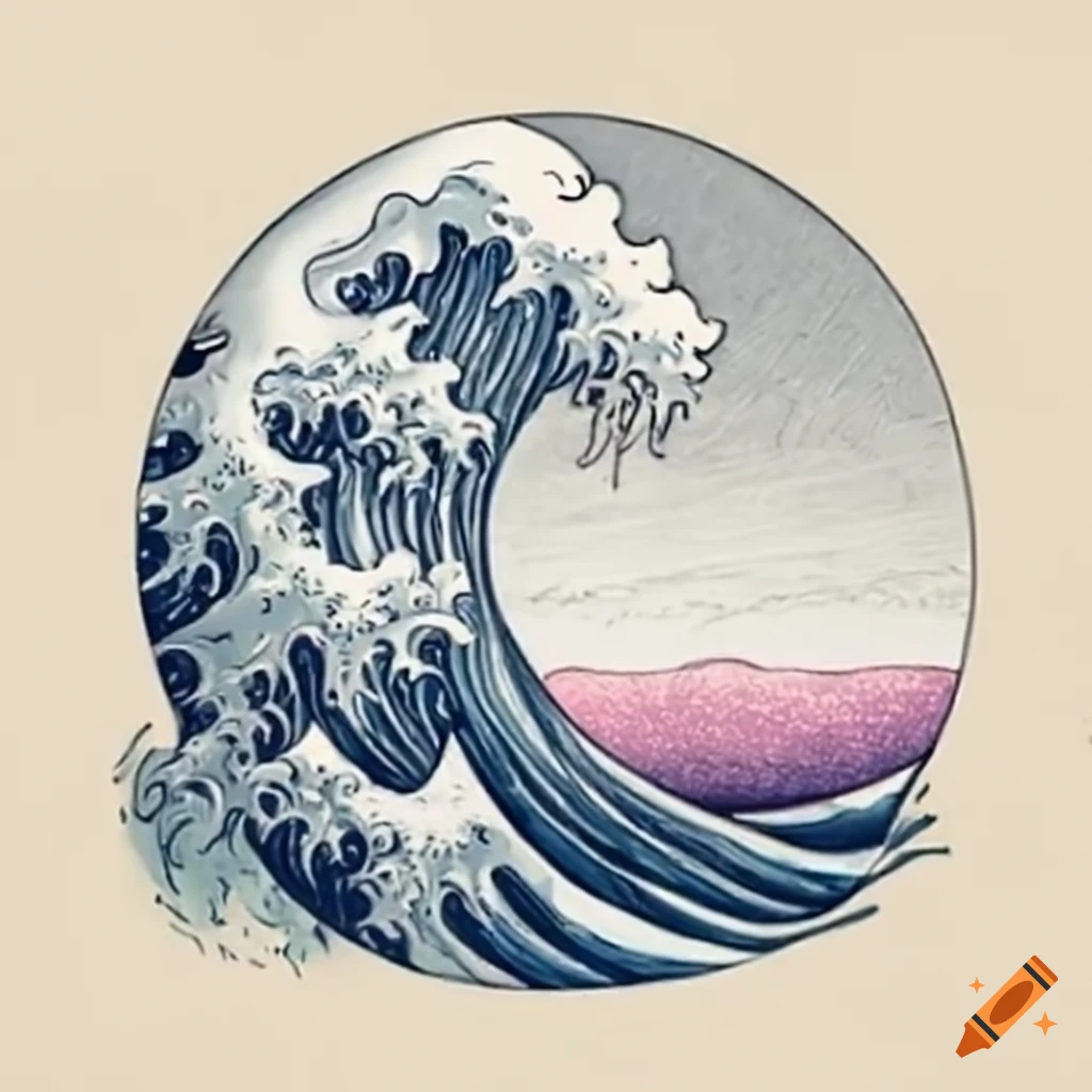 Great Wave Semi-Permanent Tattoo. Lasts 1-2 weeks. Painless and easy to  apply. Organic ink. Browse more or create your own. | Inkbox™ |  Semi-Permanent Tattoos