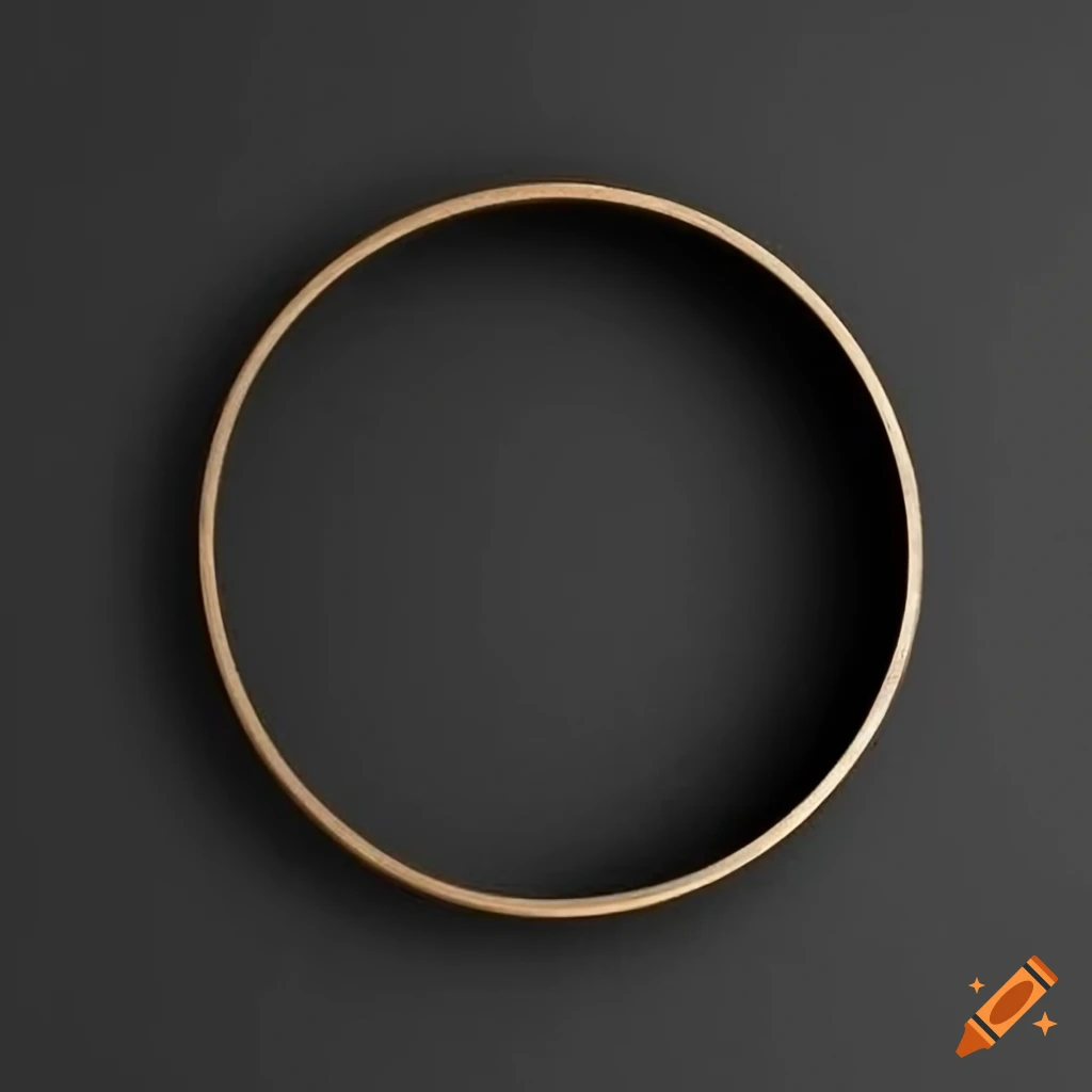 Round Frame On A Black Wall On Craiyon