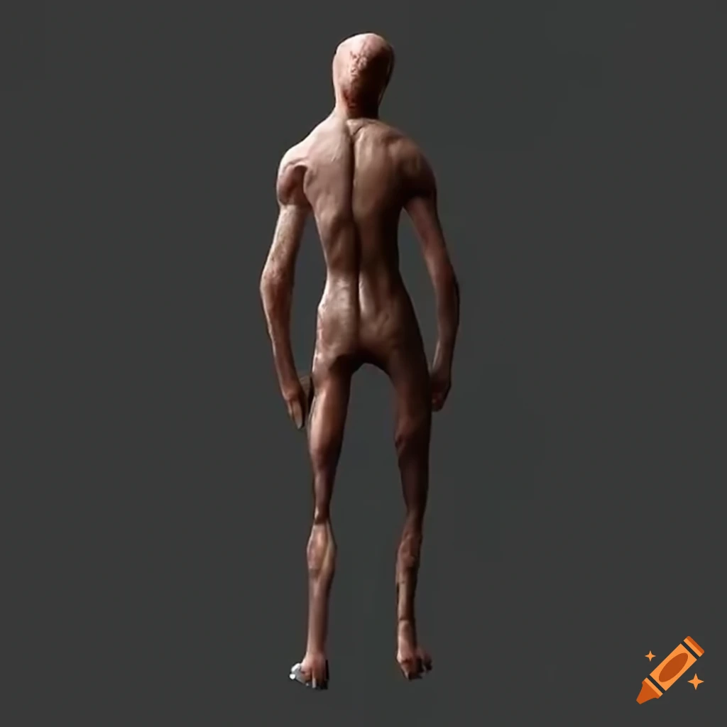 artistic depiction of a faceless humanoid creature