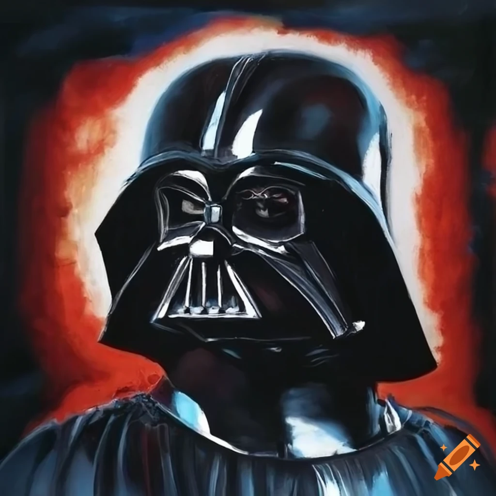 darth vader painting on a magazine cover