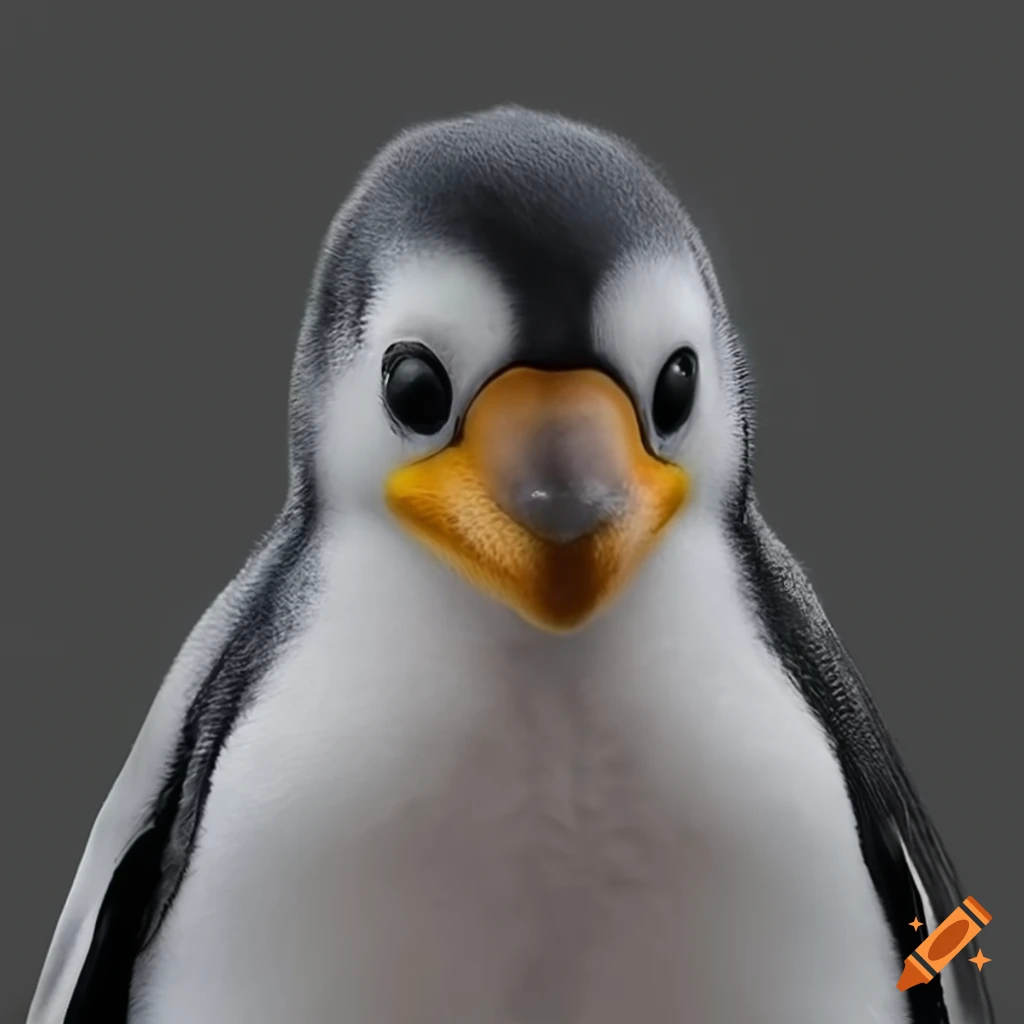 Photo of a realistic Linux Penguin on Craiyon