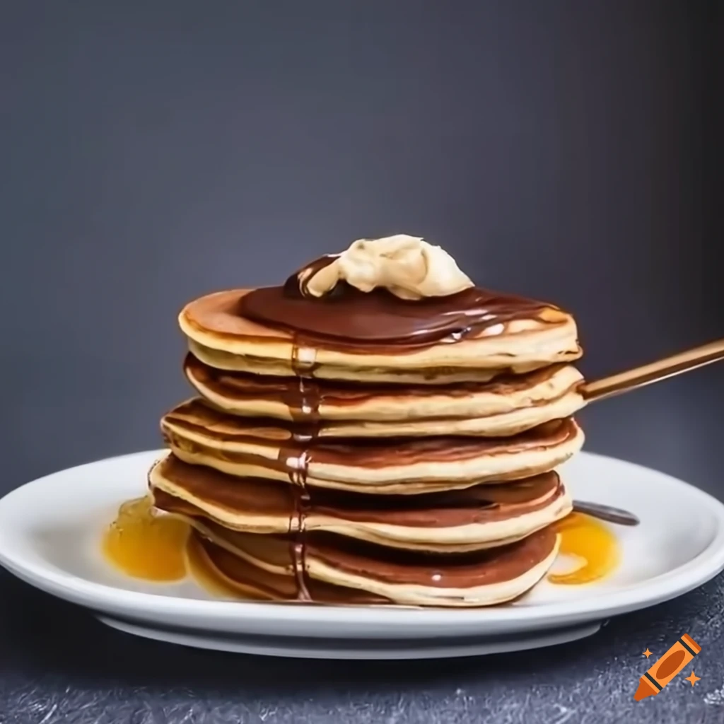 delicious protein pancakes with Nutella