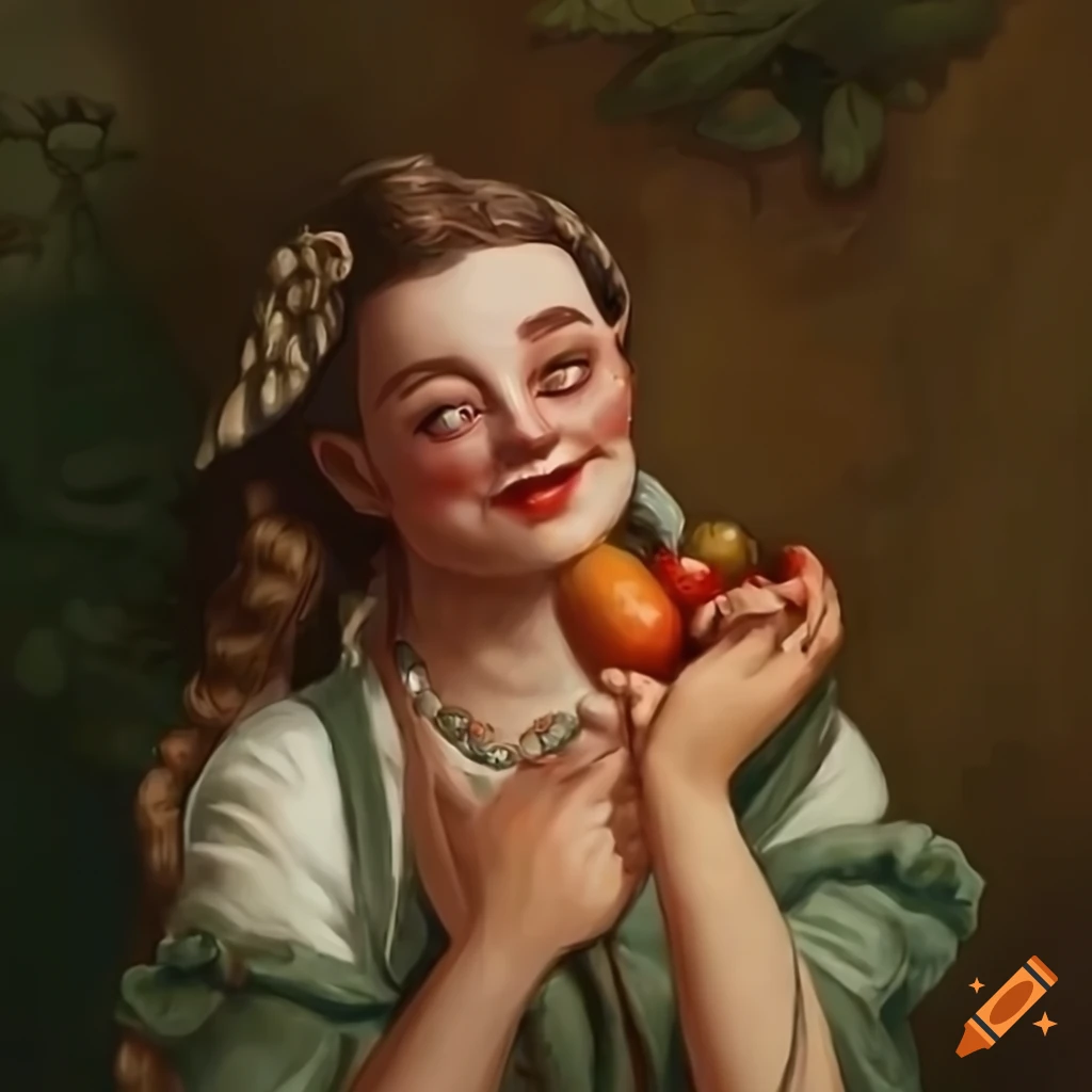  Cottagecore fruit people with a smiling housewife aesthetic on Craiyon
