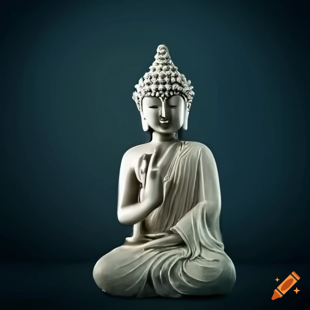 Artwork of a buddha angel on Craiyon