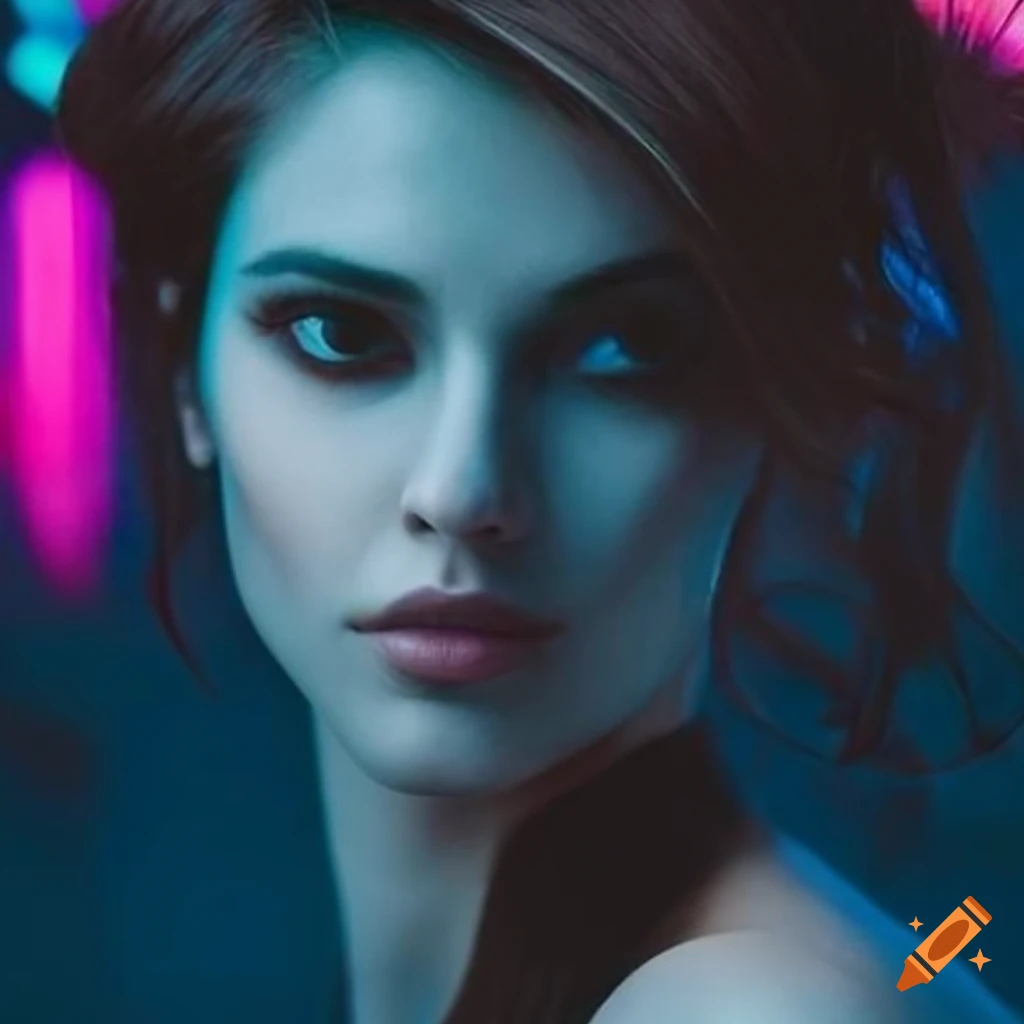 Closeup portrait of a stunning indian supermodel on Craiyon