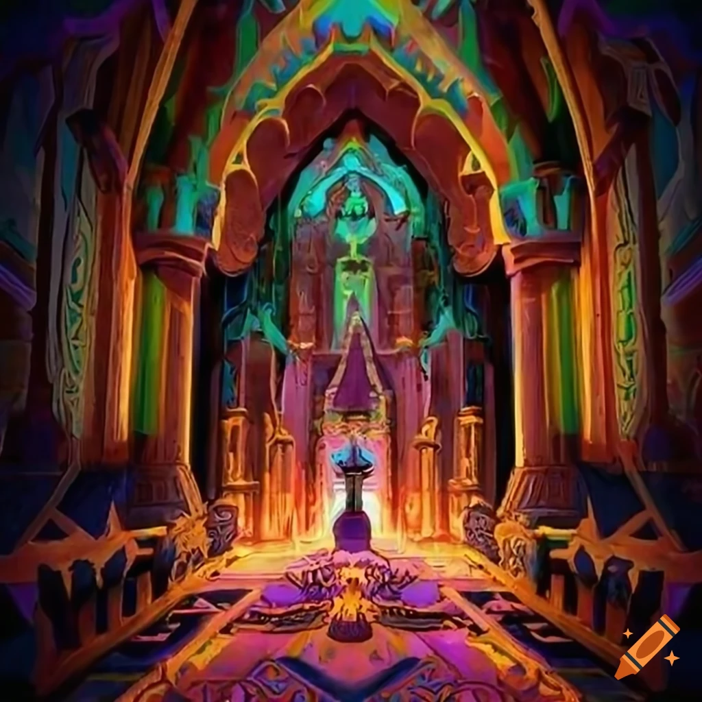 Zelda game artwork with moth motif