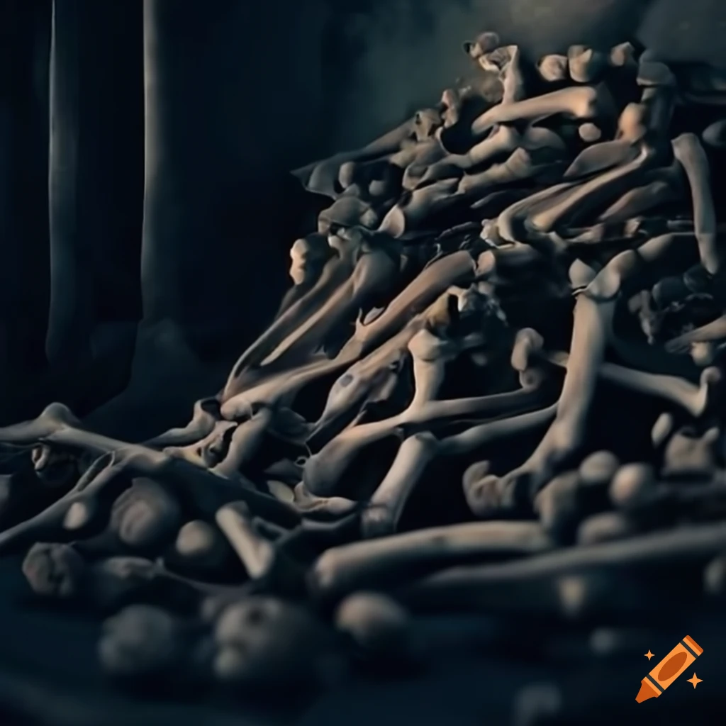 pile of bones