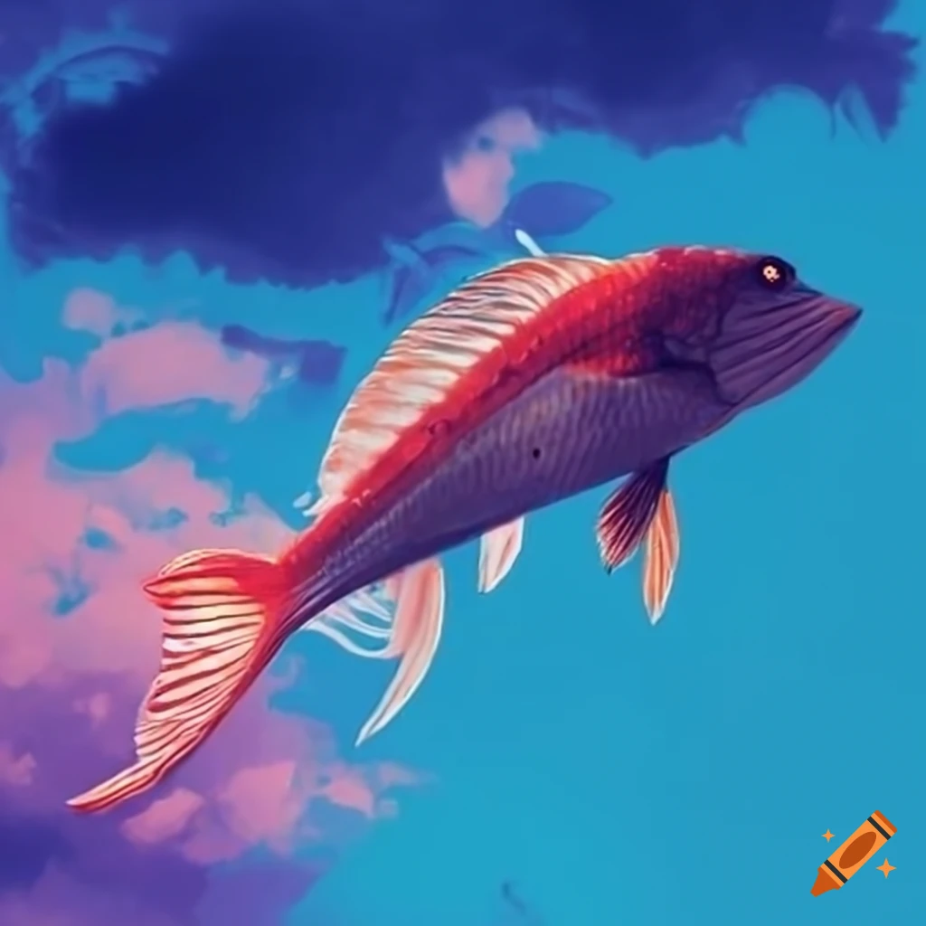 Dream Fish Flying In Air