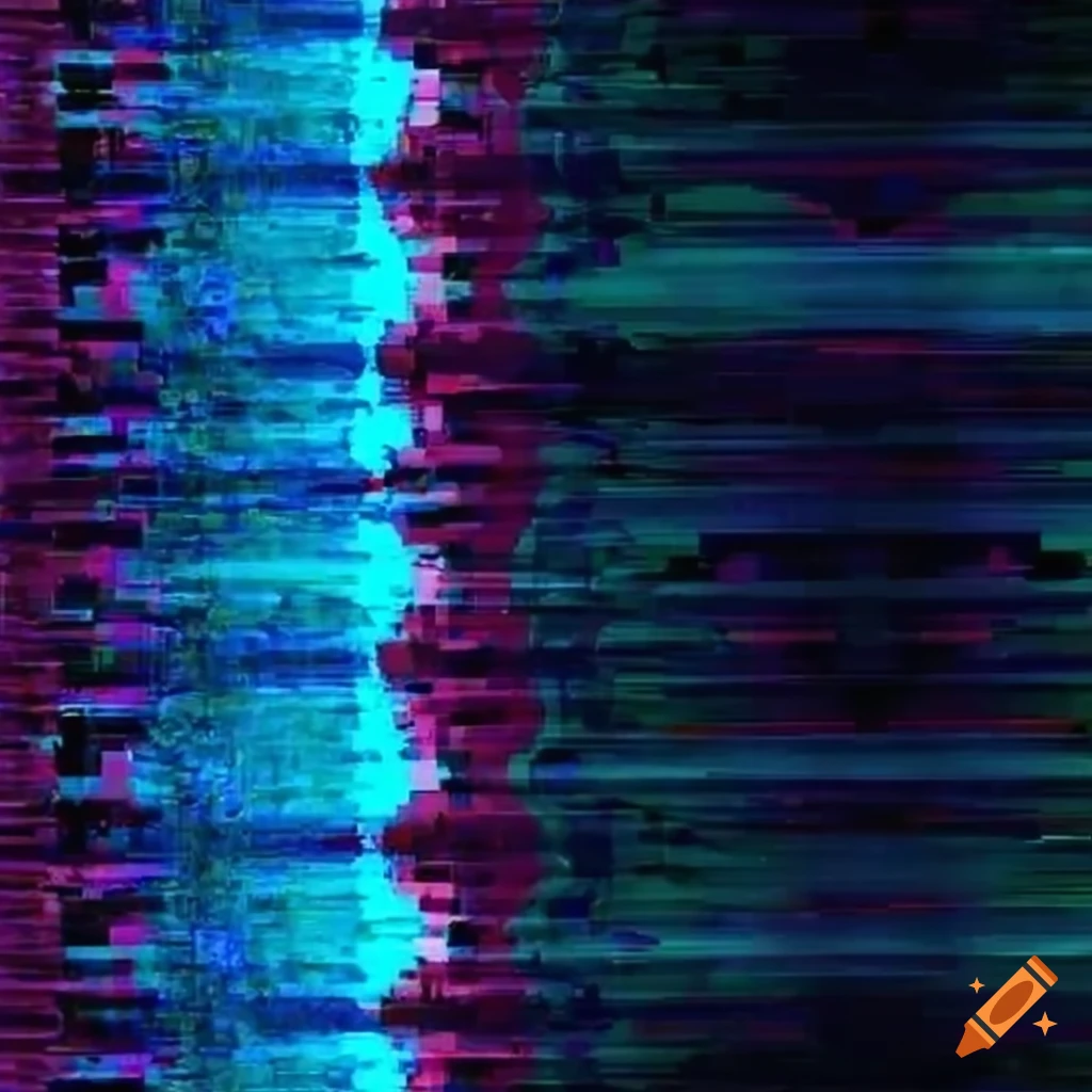 Digital art showcasing unique glitches