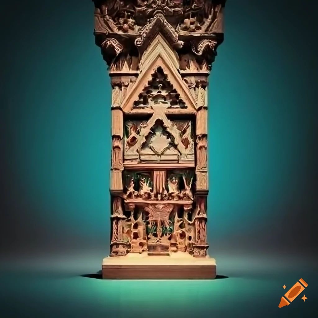 detailed carving art inspired by the Zelda game