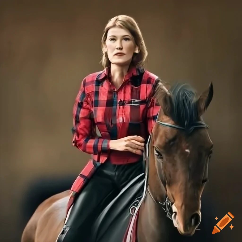 hyperrealistic photograph of Rosamund Pike as a horse rider