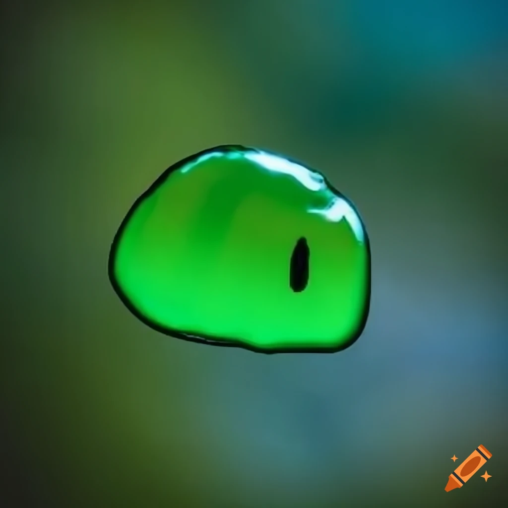 cover art of a green gelatin fighting in space