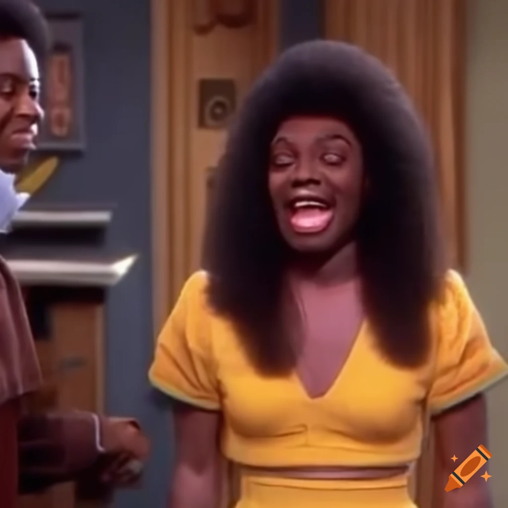 Colorful Scene From A Black Comedian s 80s Tv Show On Craiyon