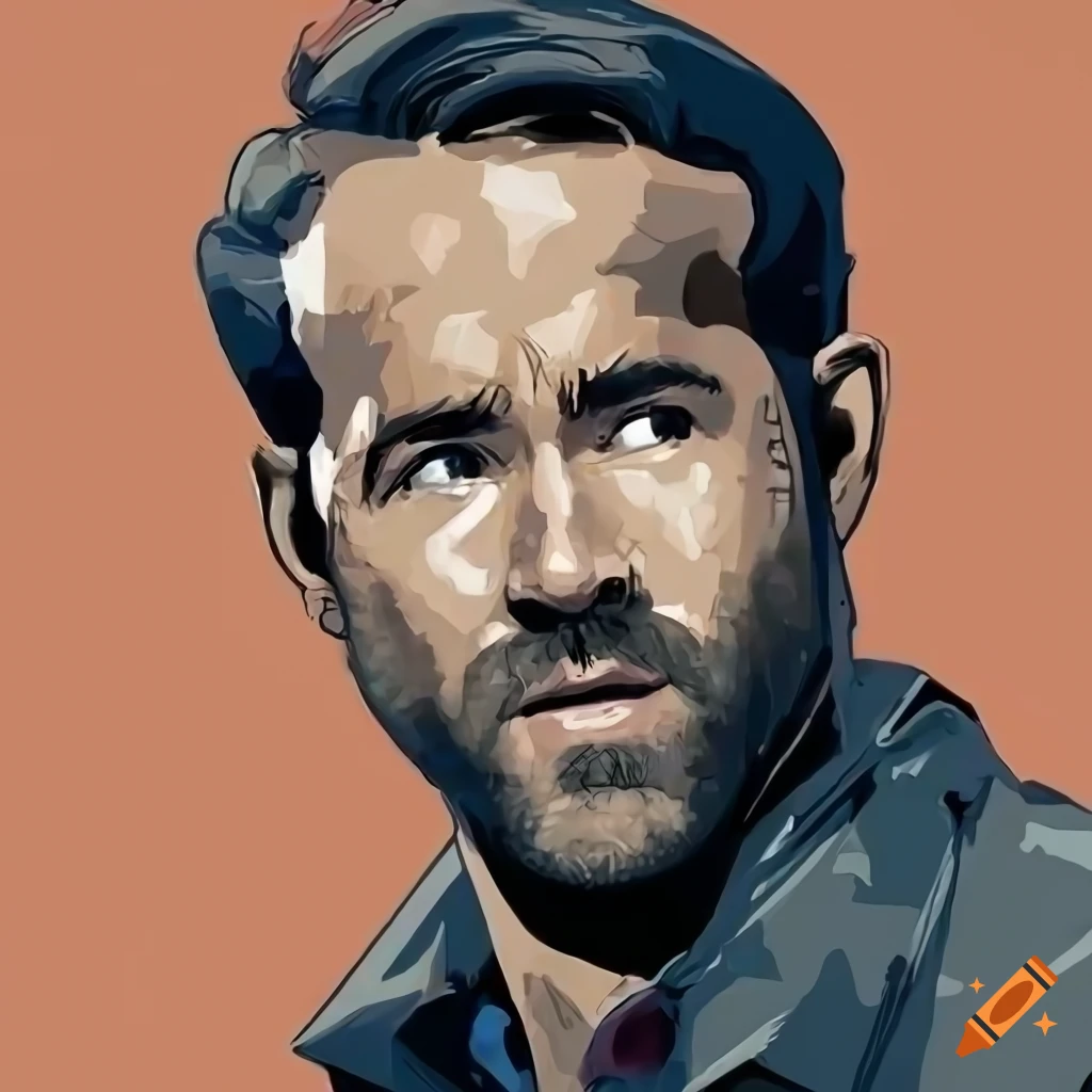 Digital art of ryan reynolds as a zombie on Craiyon