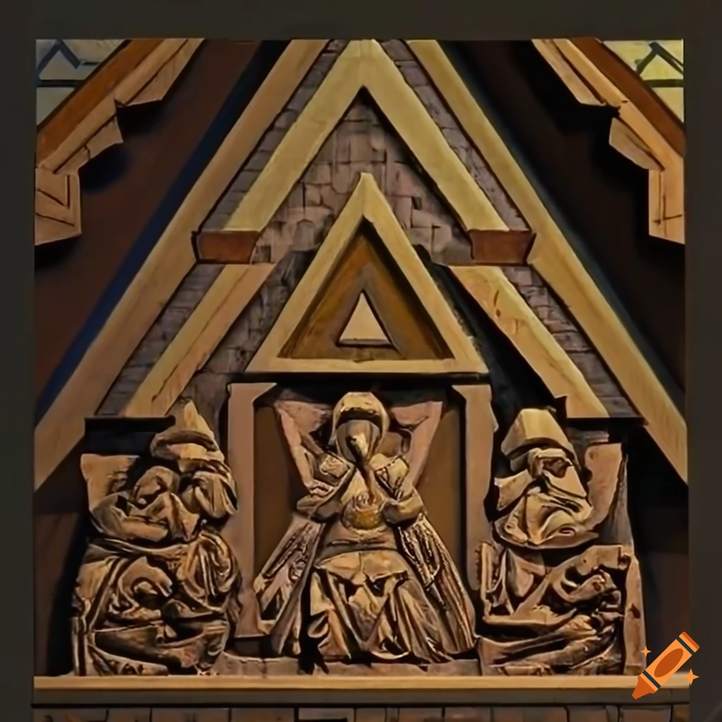 detailed Triforce carving artwork