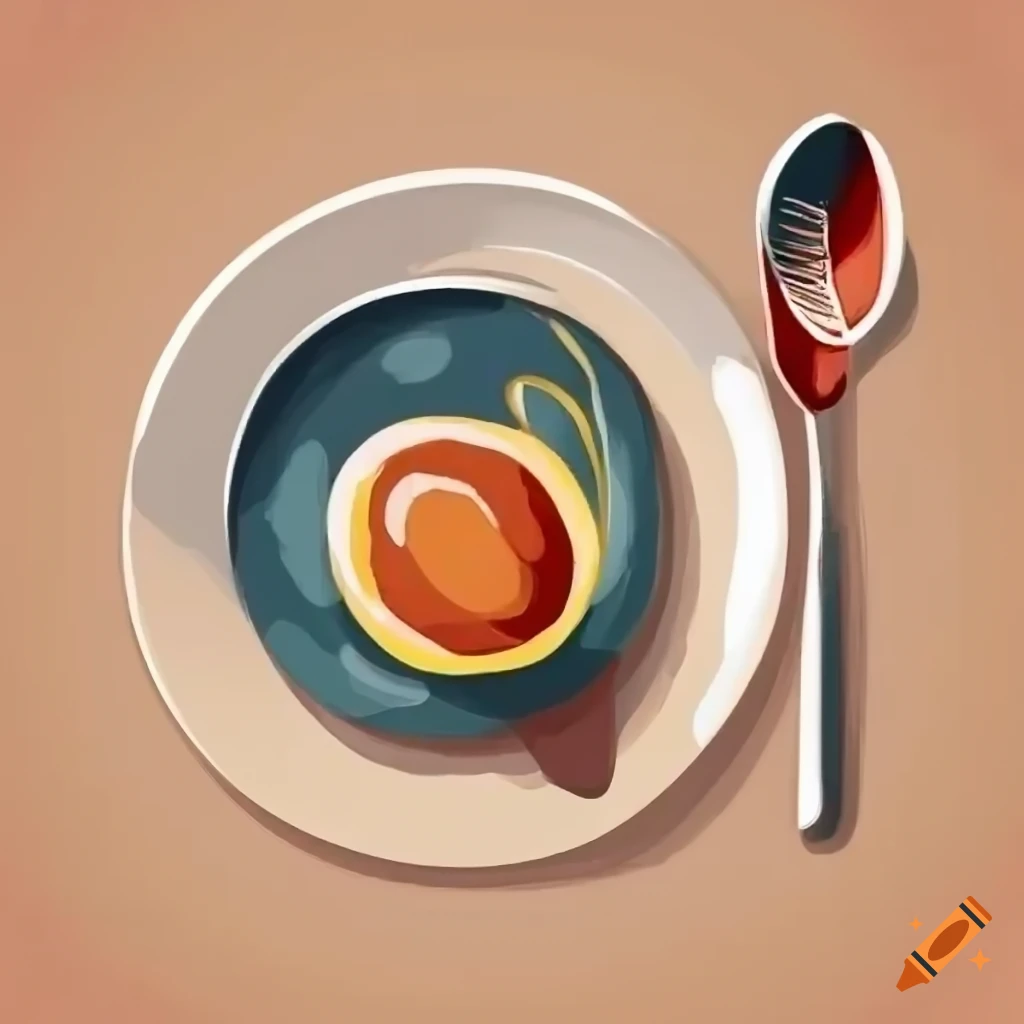Food Logo With Dishes Spoon And Fork On Craiyon