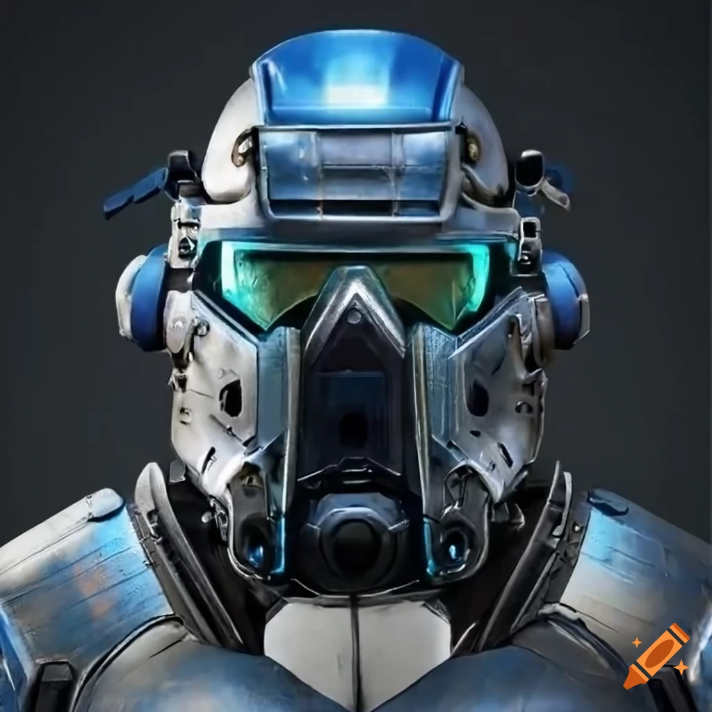 realistic power armor H.E.V. suit