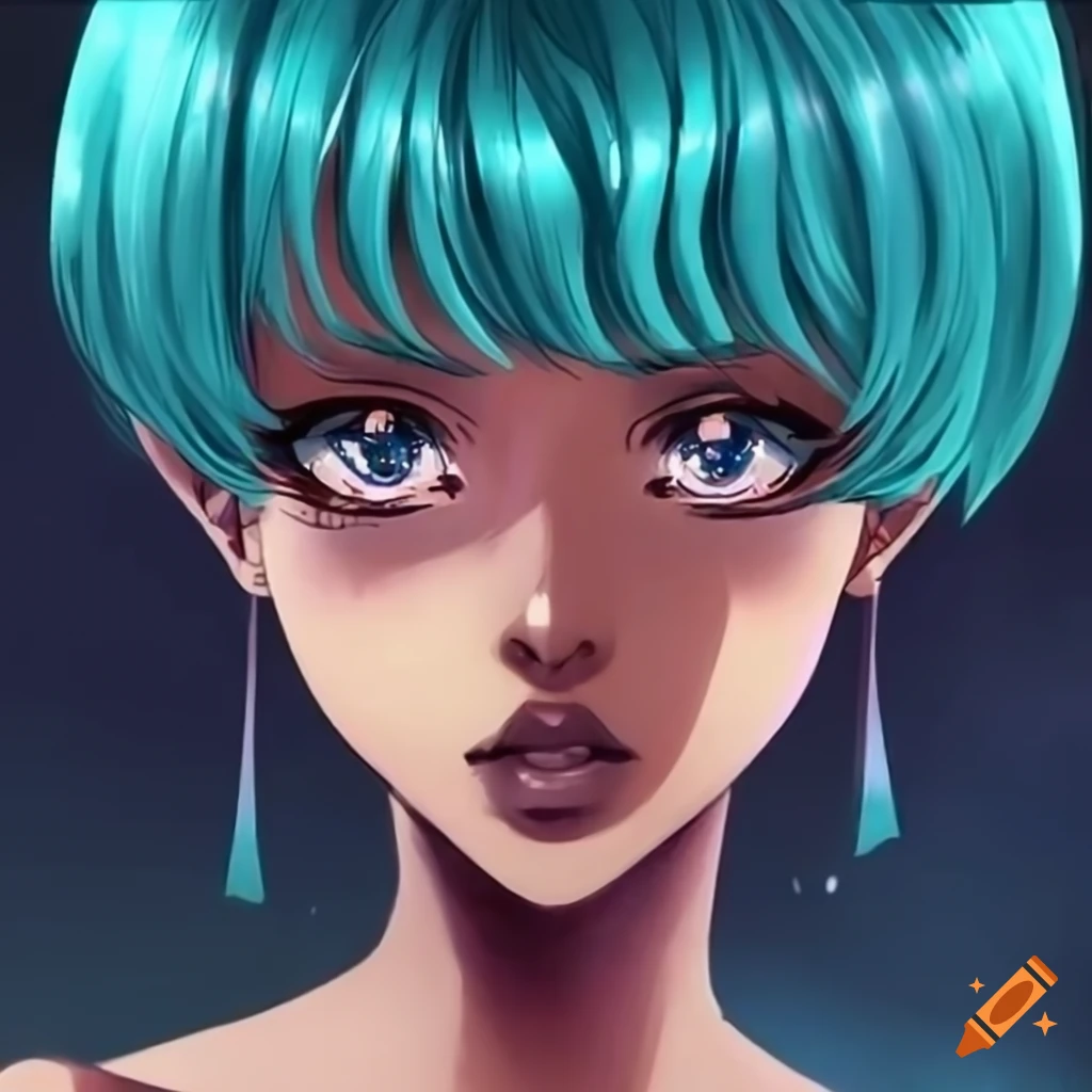 fan art of a dark-skinned girl in sailor moon style