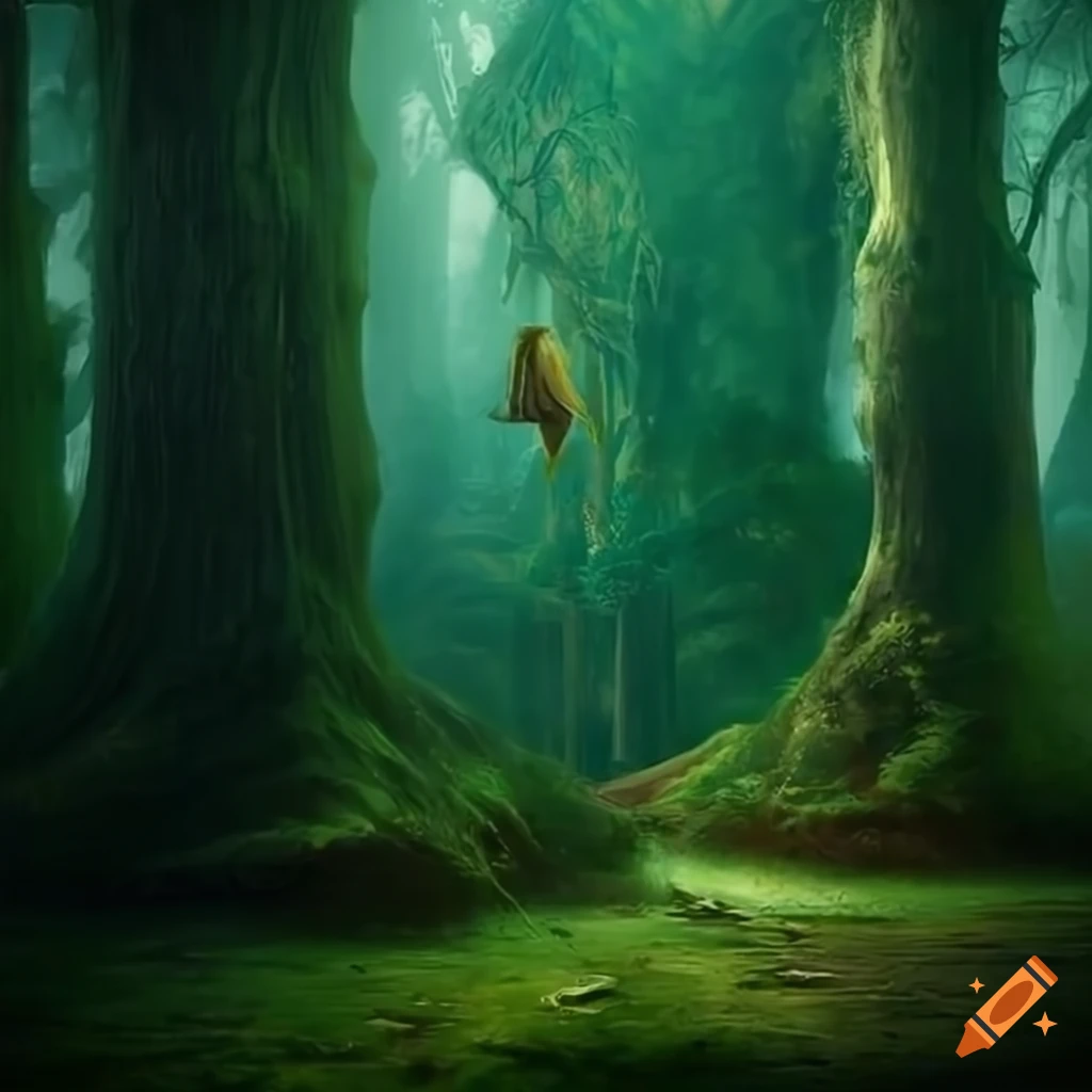 Fantasy forest artwork