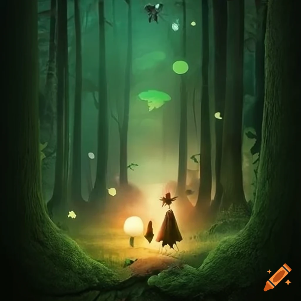 Magical Forest fragrance bottle and label design