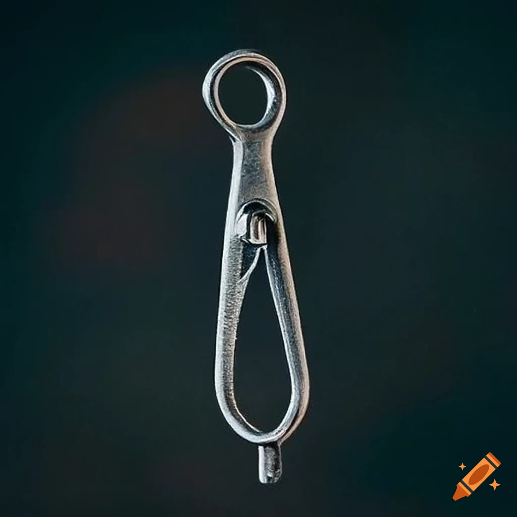 Durable iron clothespin for securing chains