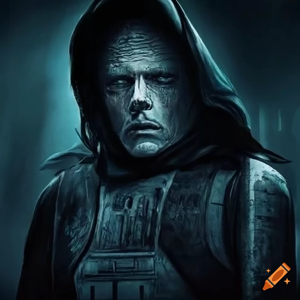 Dark fantasy movie poster with devil and knights on Craiyon