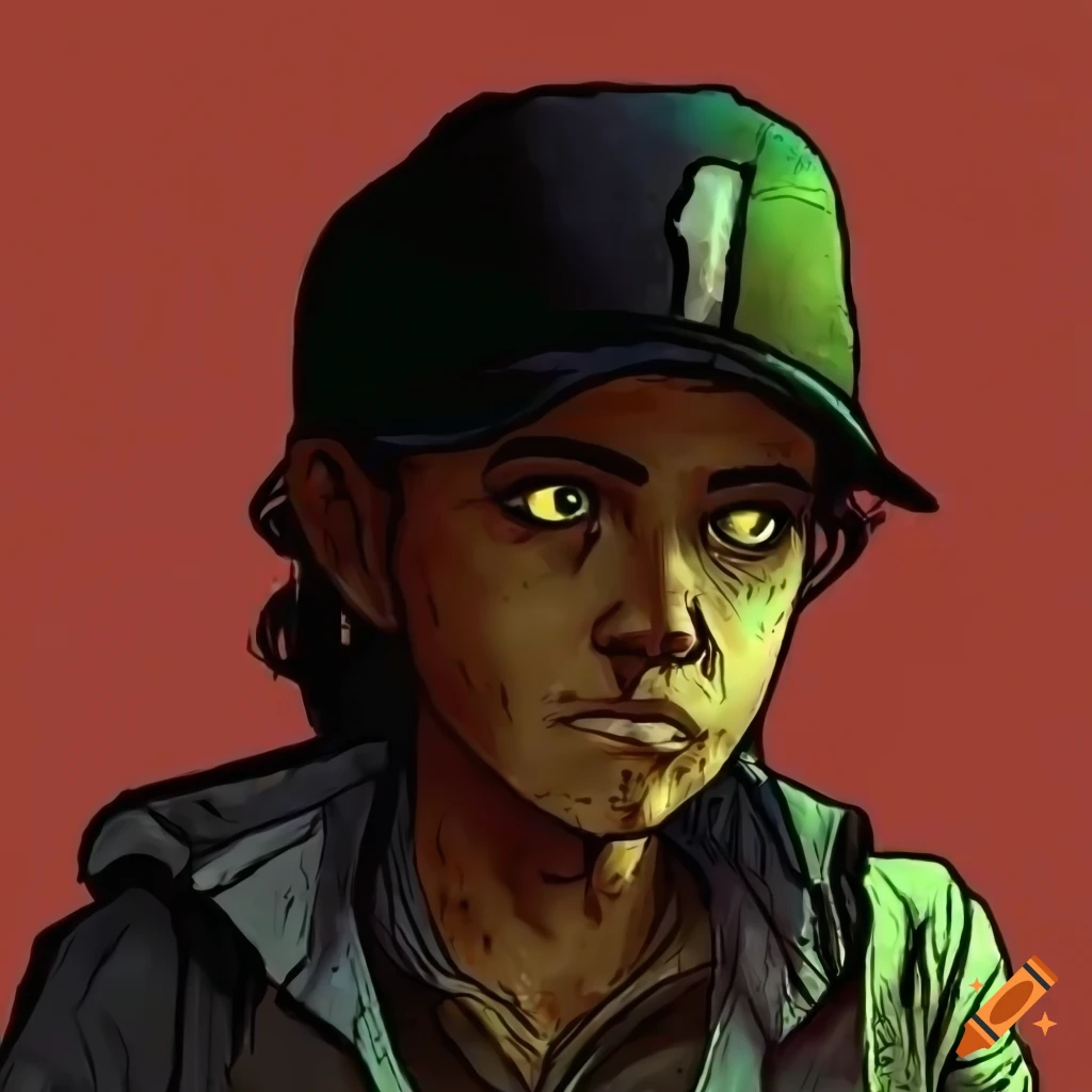 digital art of a baseball player in a post-apocalyptic style