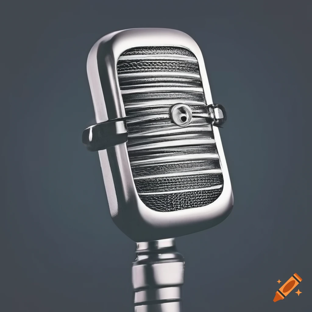 retro microphone on a stand