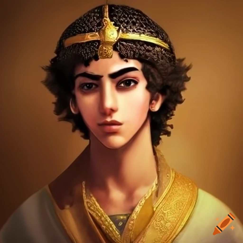portrait of a smart Arab Persian boy