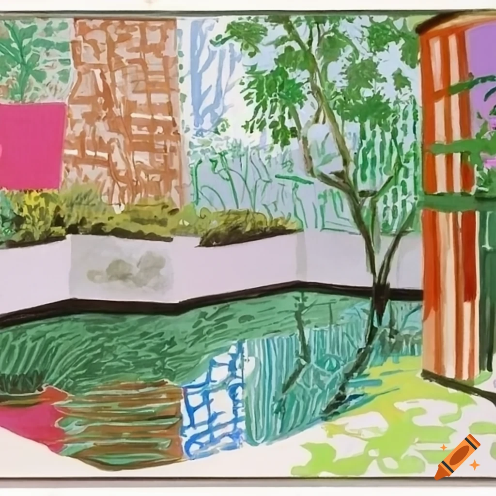 Suzhou garden inspired by David Hockney