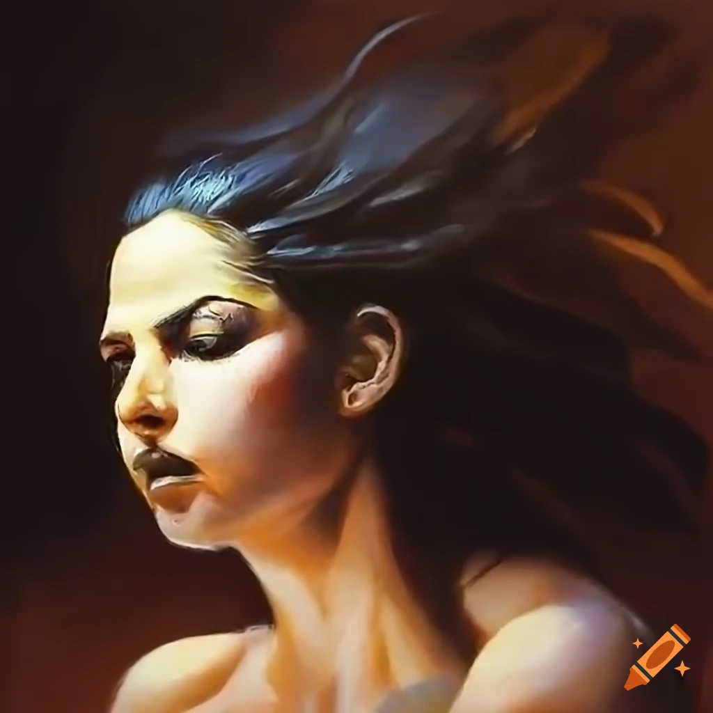 figure study artwork of a young fantasy girl
