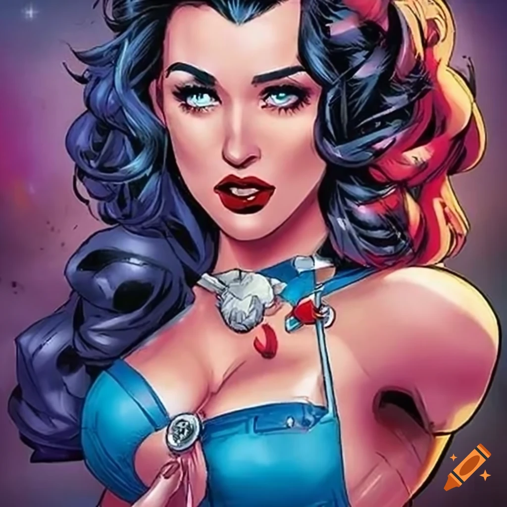 ultra realistic pinup girl artwork