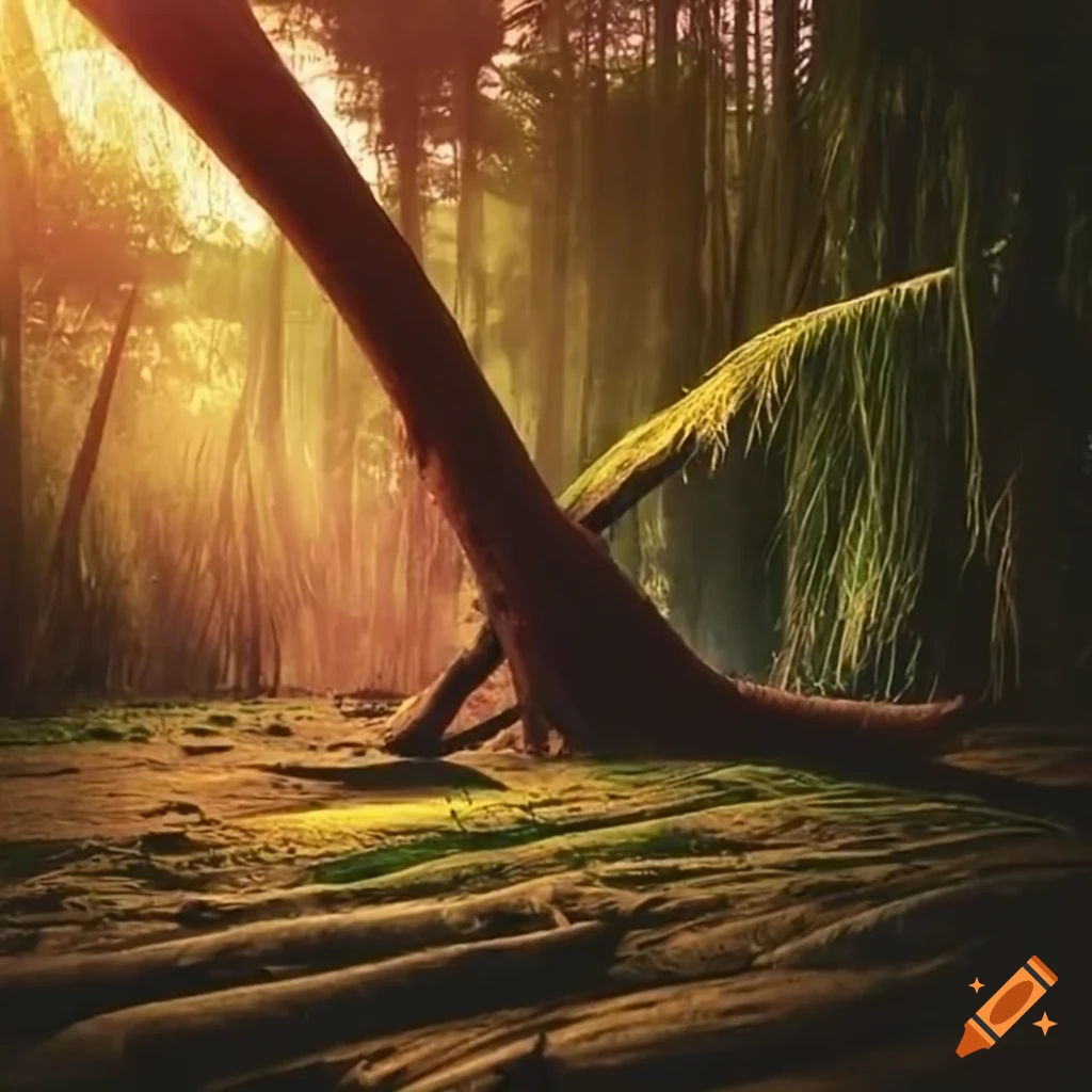 fallen-palm-trees-in-the-woods