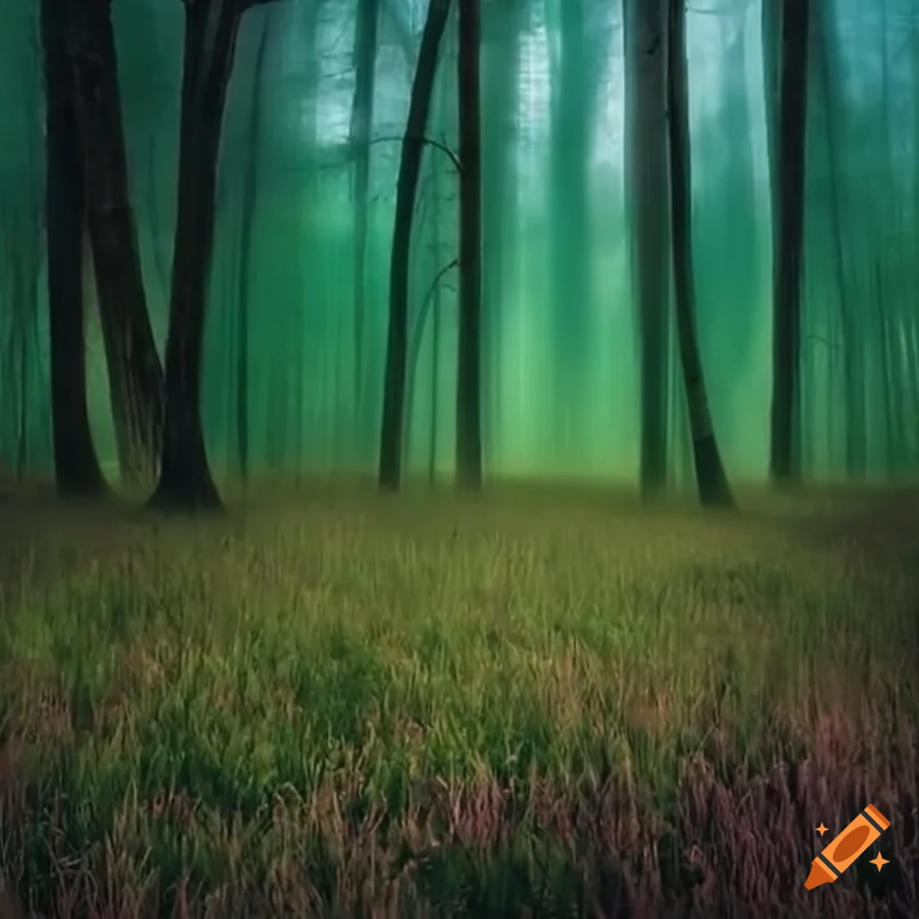 picture of a peaceful forest meadow