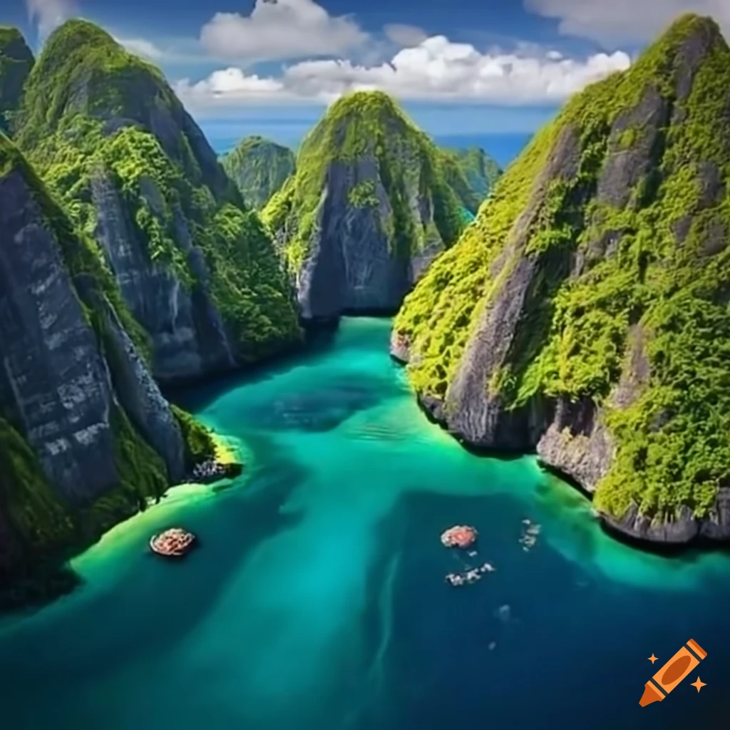 picture of an Indonesian island