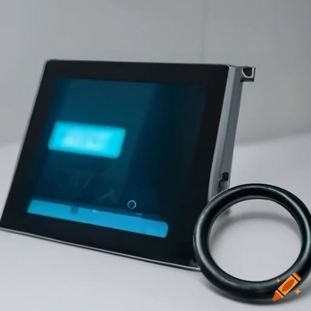 portable medical device with touch screen panel and ring