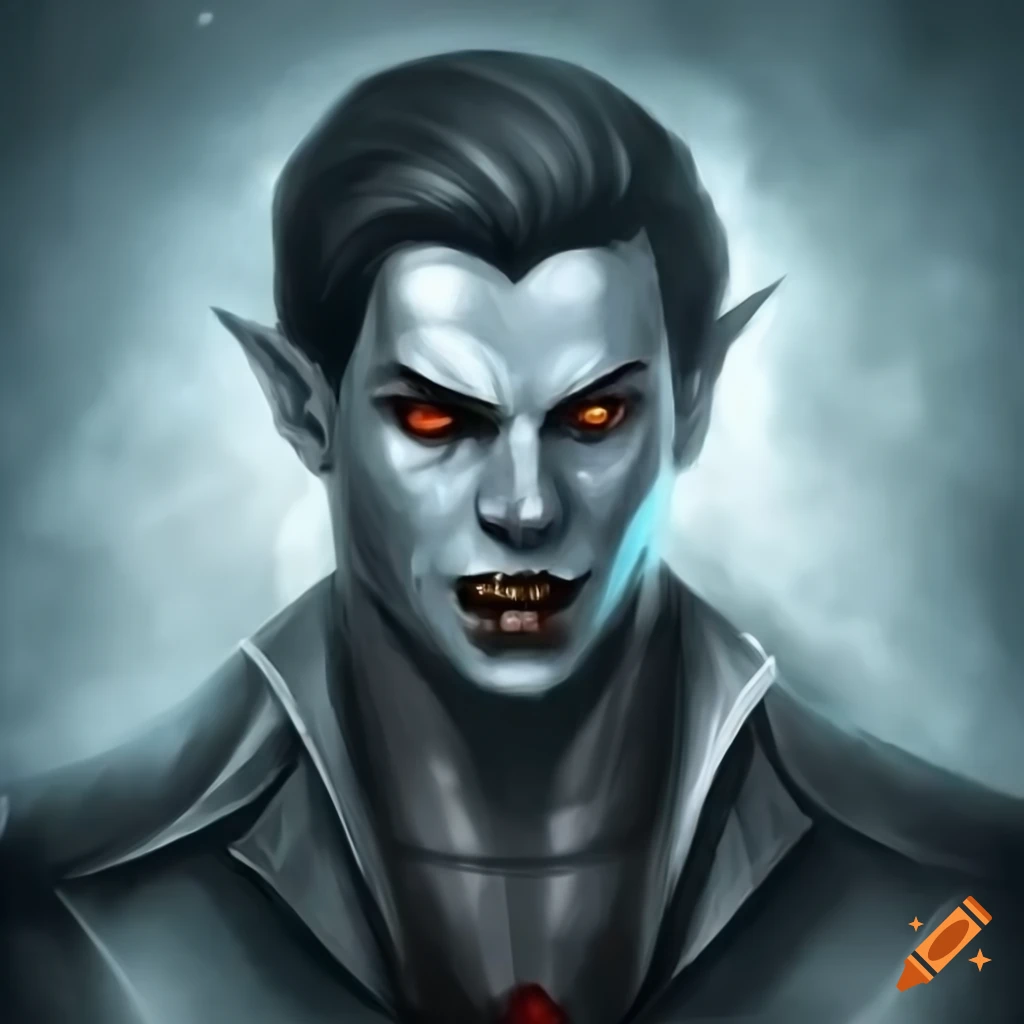 Image of an attractive male vampire