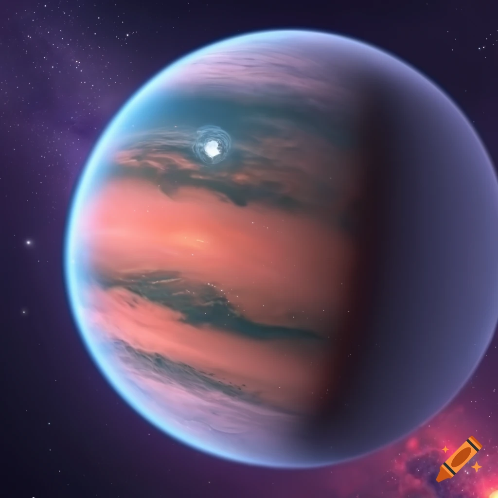 Exotic planet in high definition on Craiyon