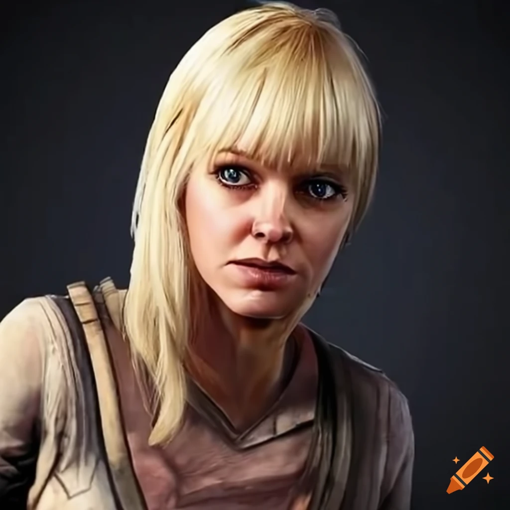 Anna Faris as survivor in The Walking Dead video game