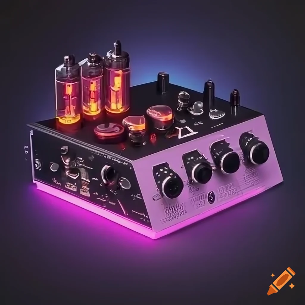 Image of a eurorack synthesizer with nixie tubes