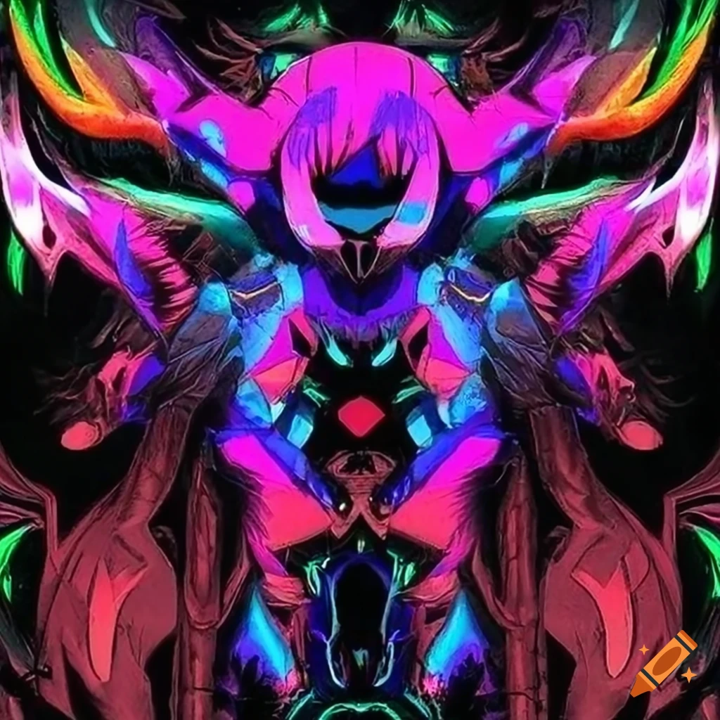 bold and dynamic rave-inspired digital art